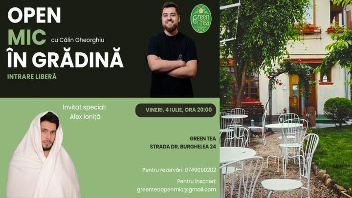 Stand-up Comedy Open Mic la Ceainăria Green Tea