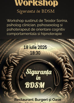 Workshop: Siguranta in BDSM