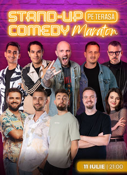 The Fool: Stand-up Comedy Maraton pe terasă cu: Bordea, Frînculescu ,Mane Voicu, Cîrje, Popinciuc, Florin, Dobrotă, George Dumitru, Gabriel Dumitriu