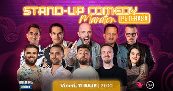 The Fool: Stand-up Comedy Maraton pe terasă cu: Bordea, Frînculescu ,Mane Voicu, Cîrje, Popinciuc, Florin, Dobrotă, George Dumitru, Gabriel Dumitriu