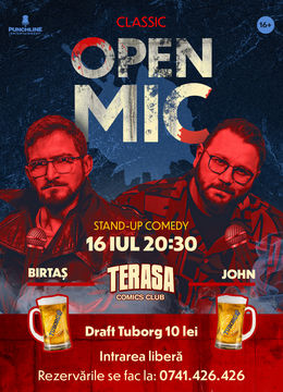 Stand-up Comedy OpenMic pe Terasa ComicsClub!