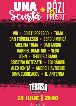 Una Scurtă & Râzi ca Prostu pe Terasa ComicsClub!
