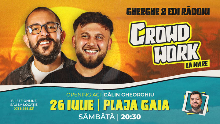 Constanța: Crowd Work la Mare cu Gabriel Gherghe și Edi Rădoiu