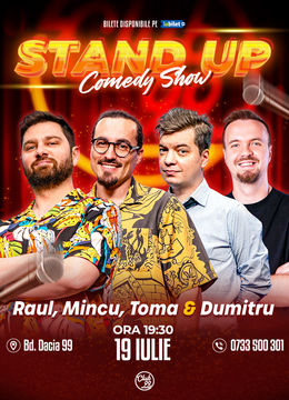 Stand-up Comedy cu Raul Gheba, Mincu, Toma & George Dumitru la Club 99