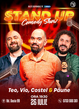 Stand-up Comedy cu Teo, Vio, Costel - Păune la Club 99