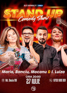 Stand-up Comedy cu Maria Popovici, Banciu, Mocanu & Ioana Luiza la Club 99