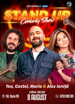 Stand-up Comedy cu Vio, Costel, Maria Popovici - Alex Ioniță la Club 99