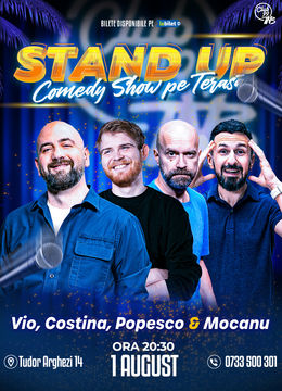 Stand-up Comedy cu Vio, Costina, Popesco & Mocanu la Terasa TNB