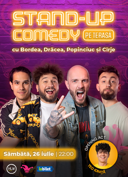 The Fool: Stand-up Comedy pe terasă cu Bordea, Drăcea, Cîrje și Mirel Popinciuc