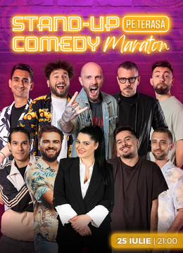 The Fool: Stand-up Comedy Maraton pe terasă cu: Bordea, Ioana State, Frînculescu, Drăcea, Cîrje, Mirel Popinciuc, Florin Gheorghe, Alex Dobrotă, Gabriel Dumitriu și Florentin Păune