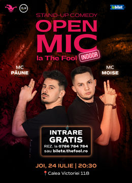 The Fool Open Mic la Terasă: MCs Moise & Păune