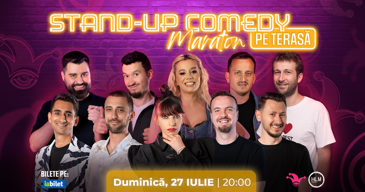 The Fool: Stand-up Comedy Maraton pe terasă cu: Anisia, Mane Voicu, Radu Isac, Serghei, Teodora Nedelcu, Geo Adrian, Claudiu Popa, Alex Dobrotă, Florin Gheorghe și George Dumitru