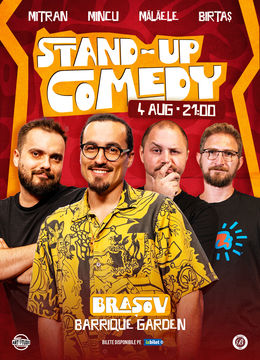 Brașov: Stand Up Comedy Show cu Mincu, Mitran, Bogdan Mălăele & Dan Birtaș