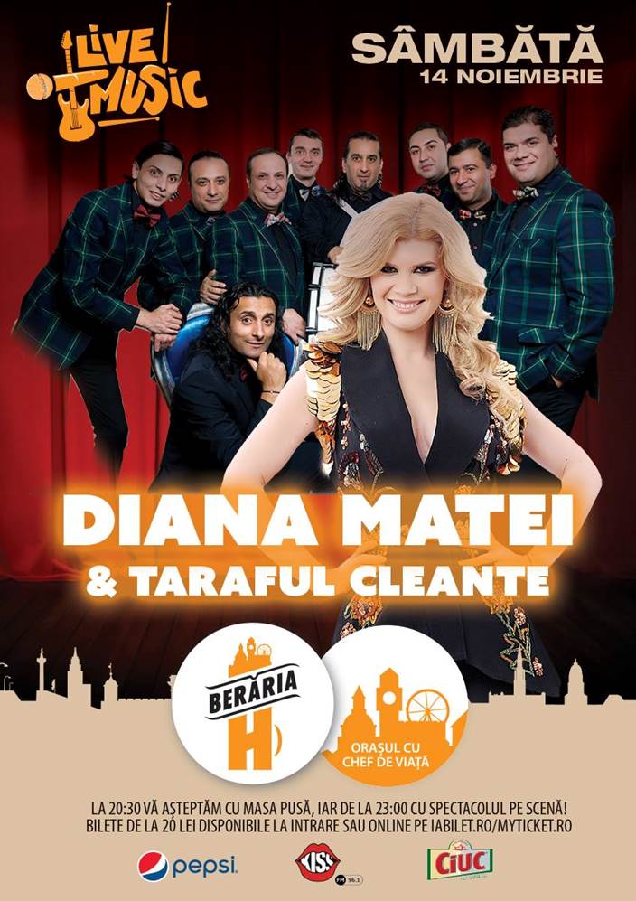 Bilete Diana Matei Si Taraful Cleante La Beraria H 14 Nov 15 23 00 Beraria H Kooltix