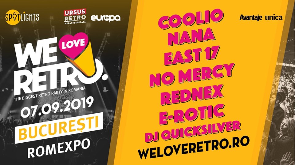 Bilete We Love Retro Bucuresti 7 Sep 19 Ora 18 00 Romexpo Iabilet Ro