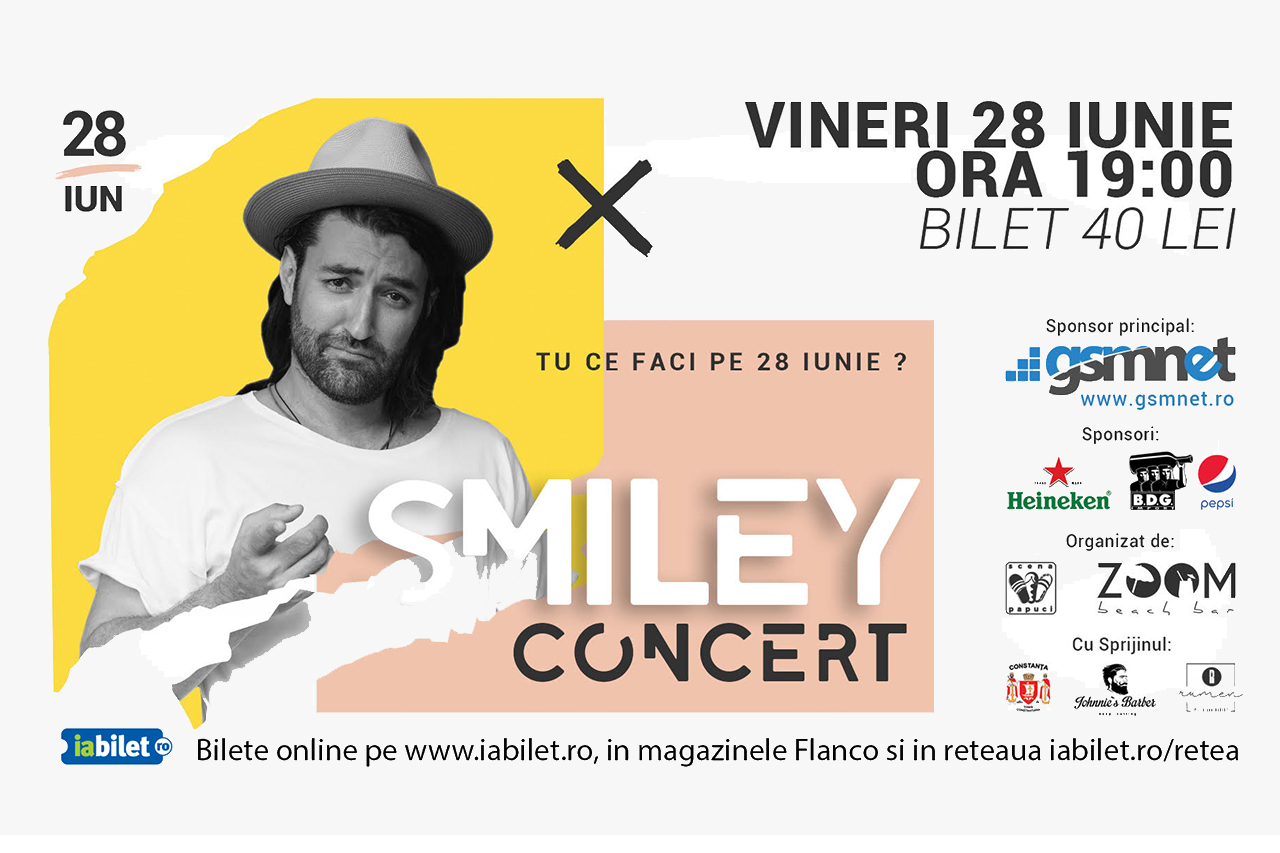 Bilete Concert Smiley Scena 3 Papuci 28 Jun 19 20 30 Scena 3