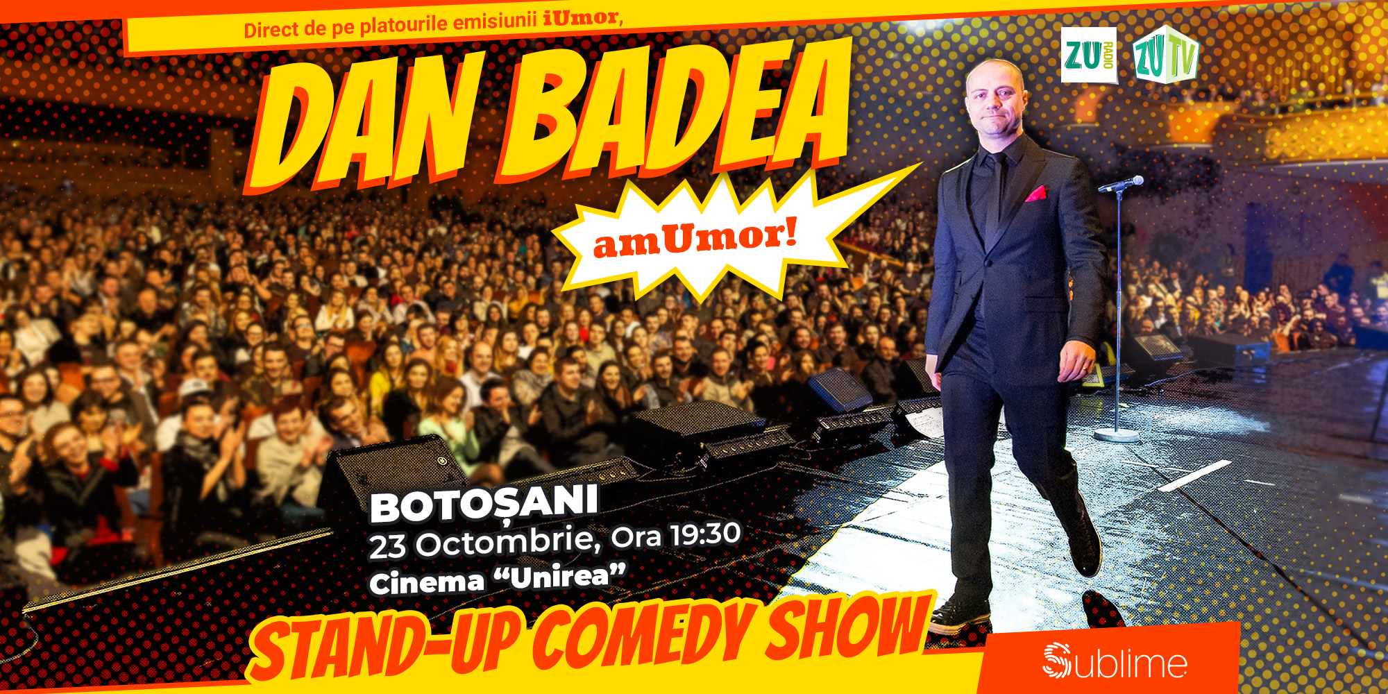 Bilete Stand Up Comedy Dan Badea Amumor Botosani 23 Oct 19 19 30 Cinema Unirea Kooltix