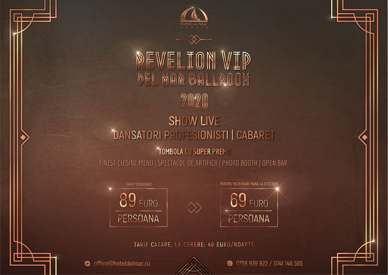 Bilete Revelion 2020 Del Mar Ballroom Mamaia 31 Dec 19 19 00