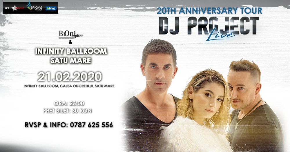 Bilete Satu Mare Turneu Național Dj Project 20 De Ani 21 Feb