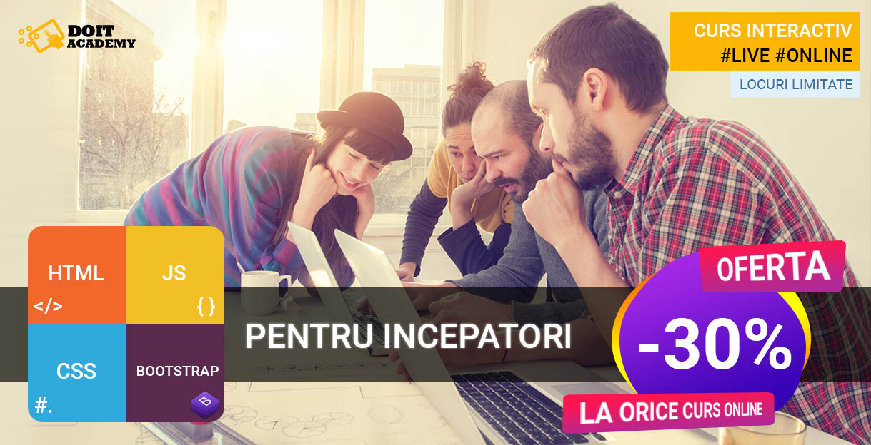 Bilete Doitacademy Html Css Javascript Bootstrap Curs Pentru